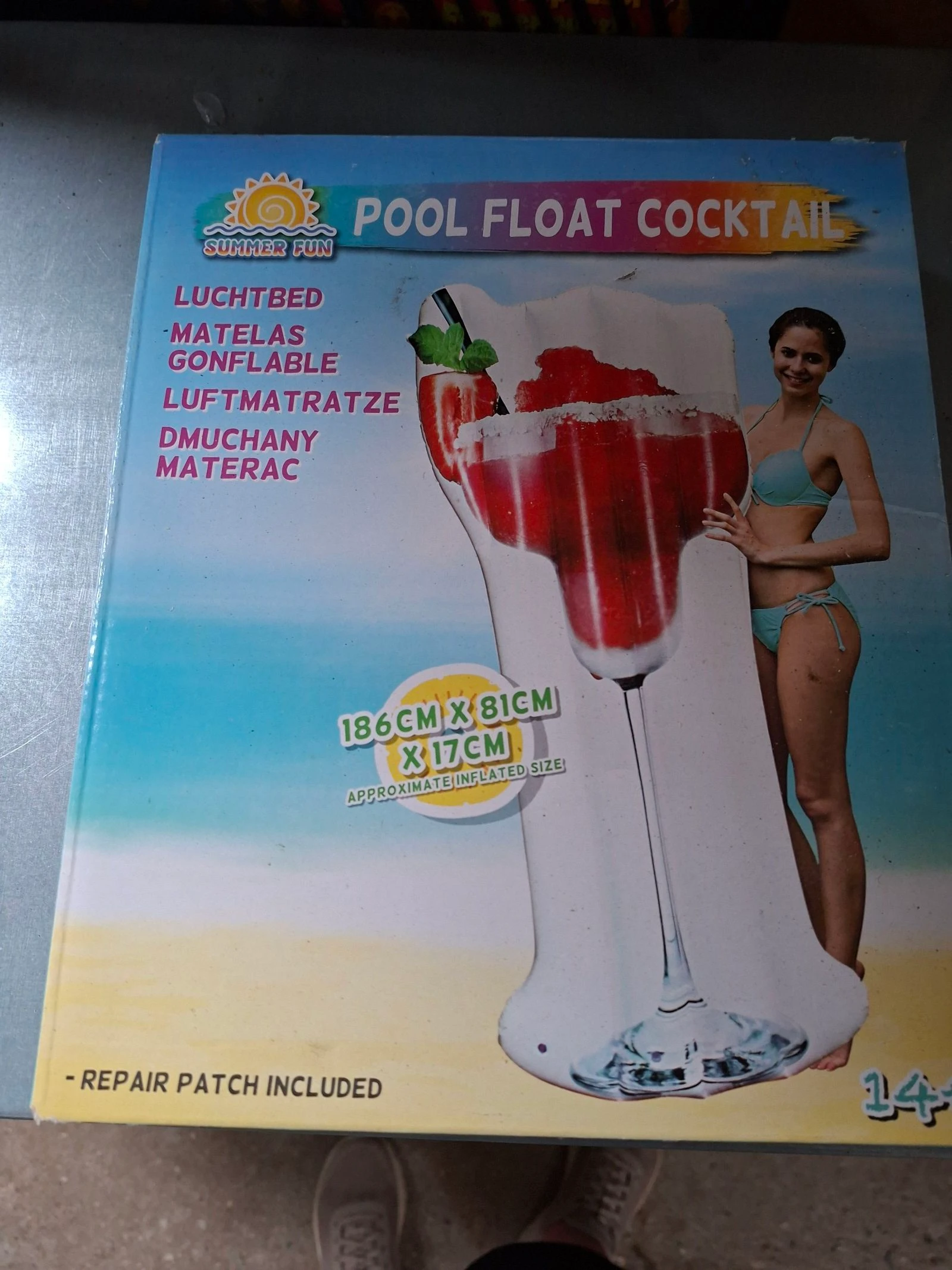 Luchtbed voor zwembad of water cocktail model